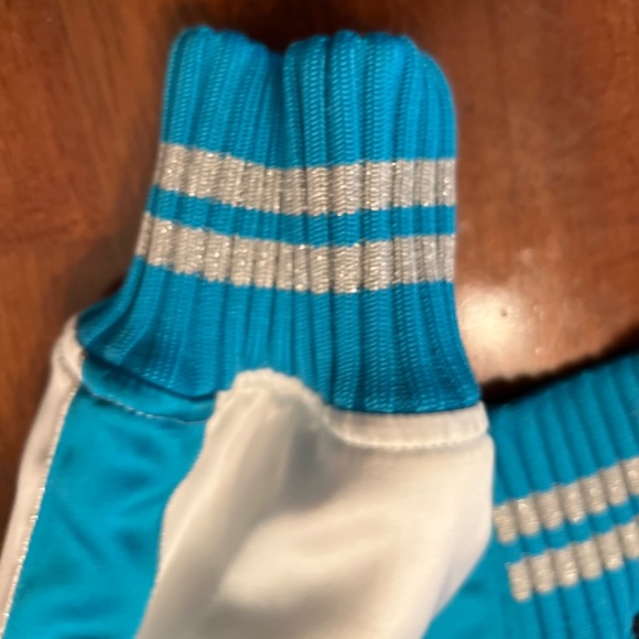 Off White Blue Bomber Jacket - Picture 5 of 9